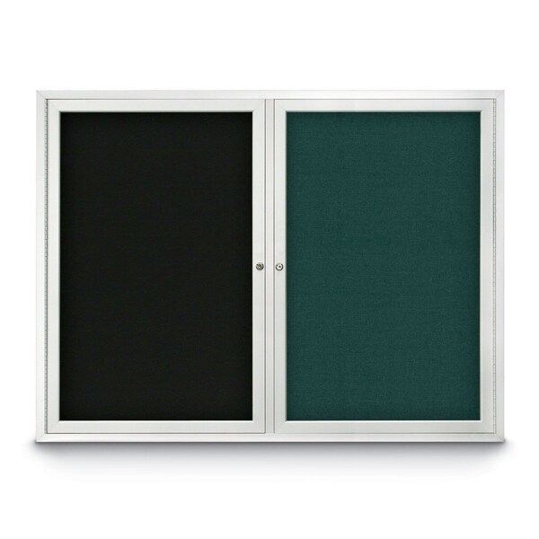 United Visual Products Corkboard, 36"x36", Amethyst/Black UV403PLUS-BLACK-AMETHY - main